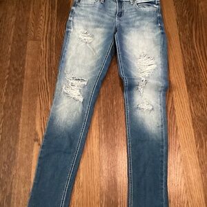Hydraulic distressed jeans ladies/juniors 5